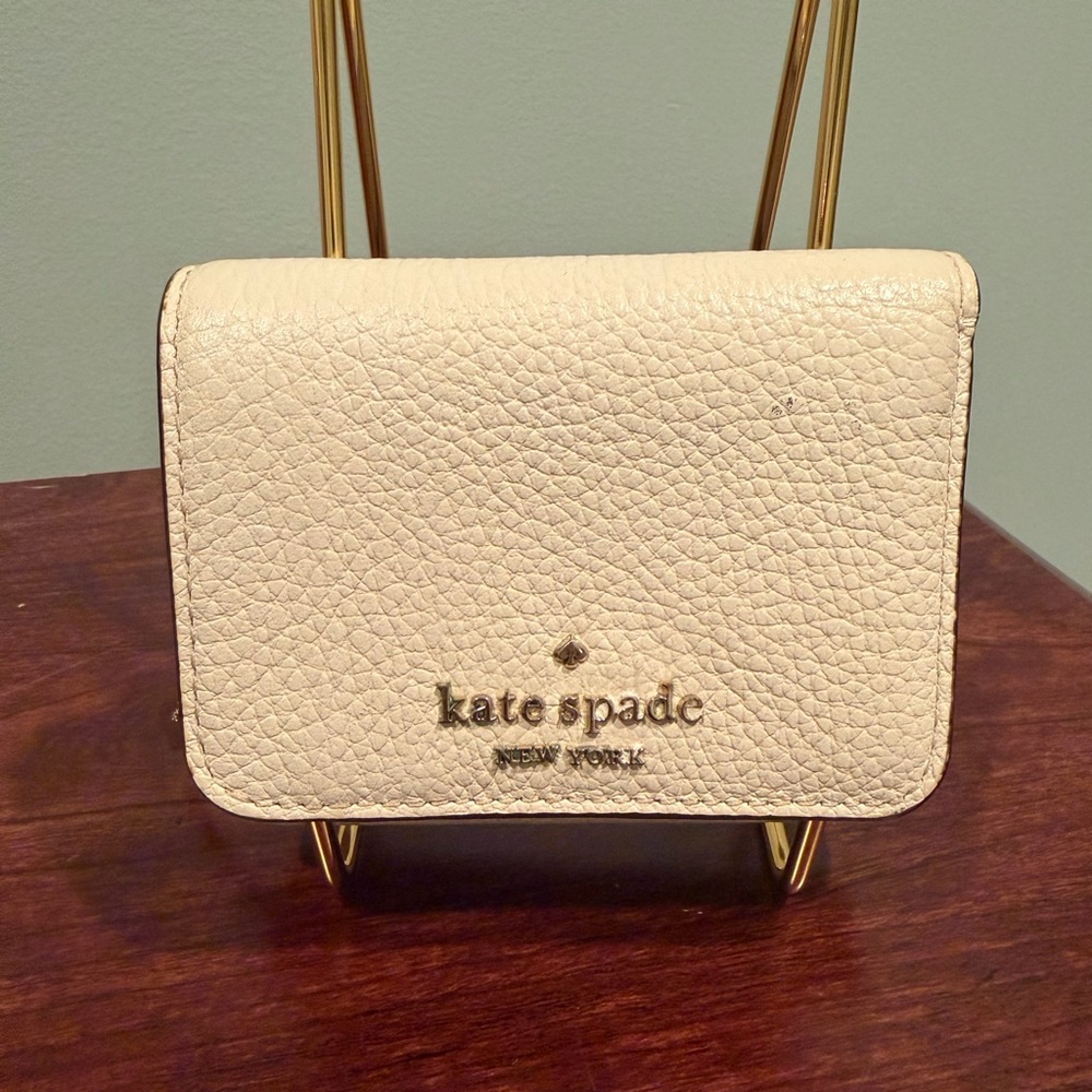Kate Spade Ivory Textured Leather Wallet